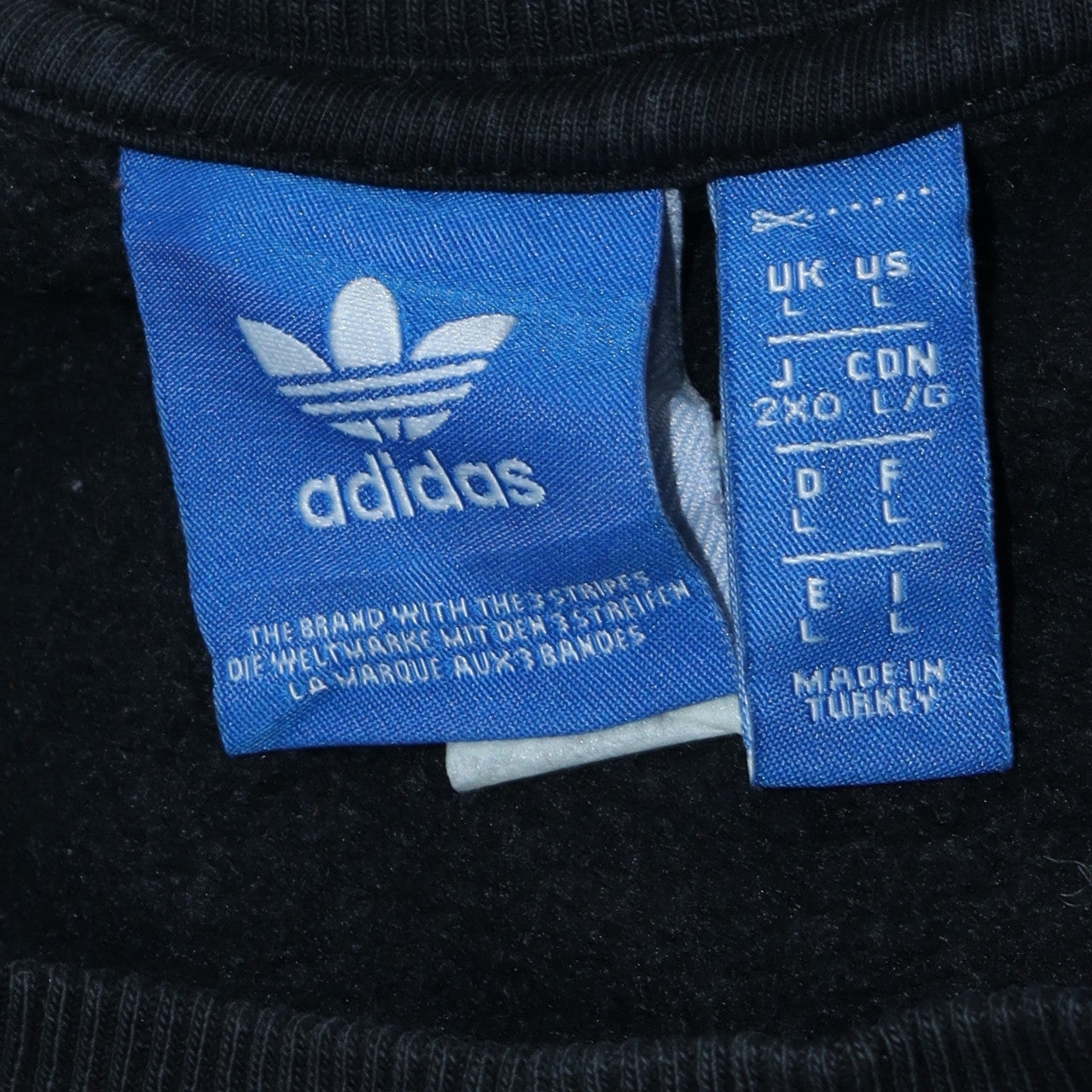 Adidas Men's Green Black Logo Pullover Sweatshirt Size L