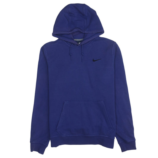 Nike Women Blue Pullover Hoodie Medium Hooded Logo Sweatshirt