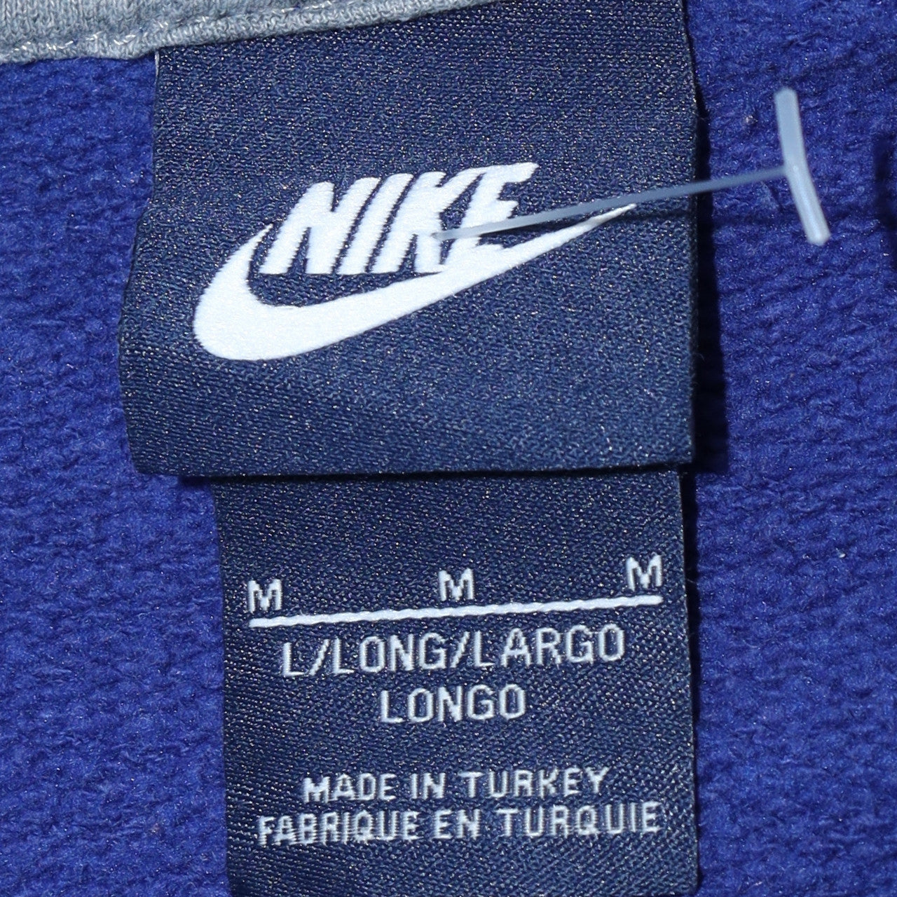 Nike Women Blue Pullover Hoodie Medium Hooded Logo Sweatshirt