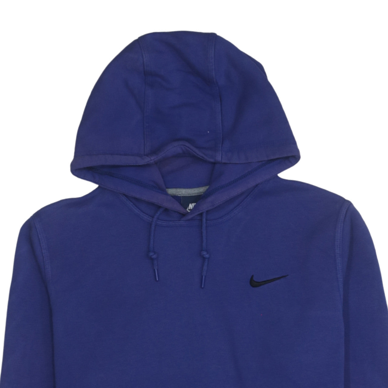 Nike Women Blue Pullover Hoodie Medium Hooded Logo Sweatshirt