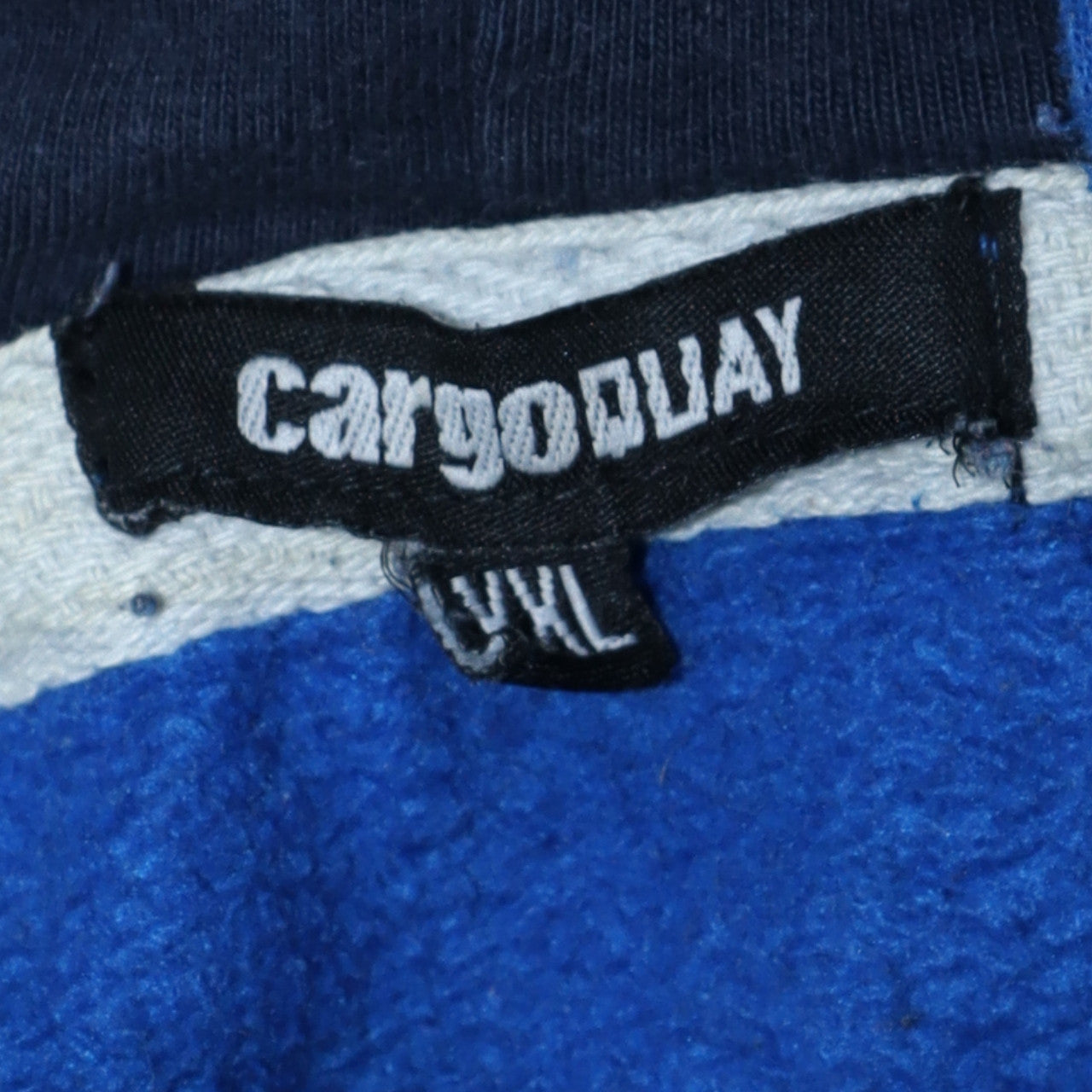 Cargo Quay Mens Blue Brooklyn Graphic Pullover Hoodie XXL