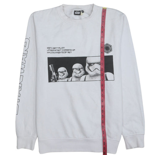 Primark Star Wars Men's White L Pullover Sweatshirt Stormtrooper Graphic