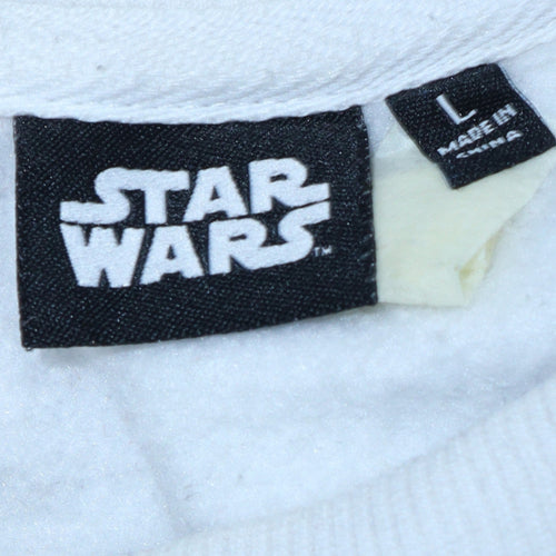 Primark Star Wars Men's White L Pullover Sweatshirt Stormtrooper Graphic