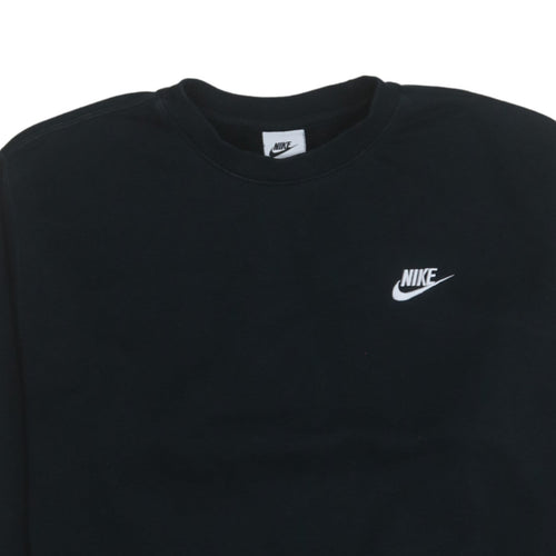 Nike Men's Black Crew Neck Pullover Sweatshirt Medium