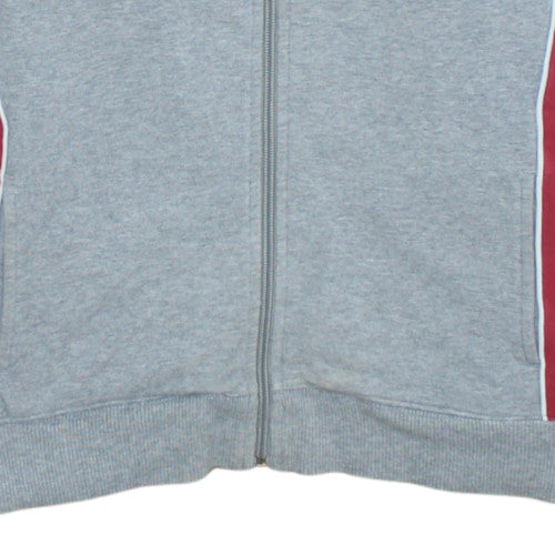 Ellesse Womens Grey Full Zip Hoodie Size 12 UK Cotton Blend