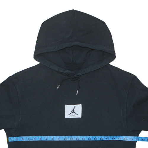 Jordan Men's Black Pullover Hoodie Medium Sports Logo Fleece