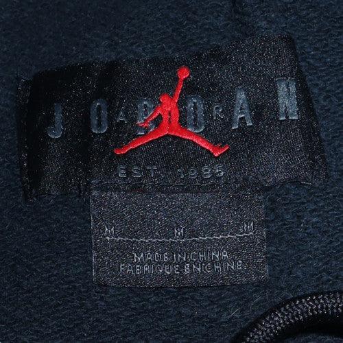 Jordan Men's Black Pullover Hoodie Medium Sports Logo Fleece