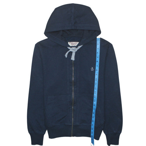 Original Penguin Men's Blue Full Zip Hoodie Size S Regular Fit