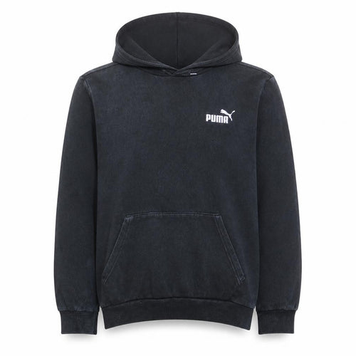 Puma Mens Black Pullover Hoodie Regular Fit Size M Sports Fleece