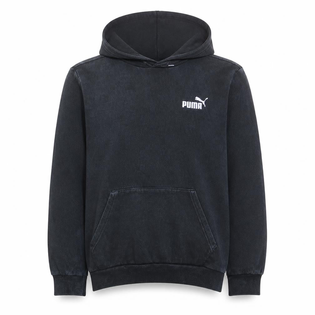 Puma Mens Black Pullover Hoodie Regular Fit Size M Sports Fleece
