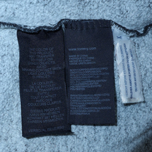 Tommy Hilfiger Men’s Grey Full Zip Fair Isle Hoodie Size M