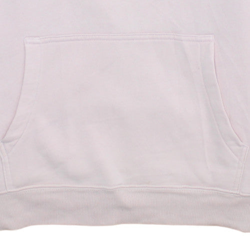 GAP Womens Pink Pullover Hoodie Medium Cotton Blend Logo Sweatshirt