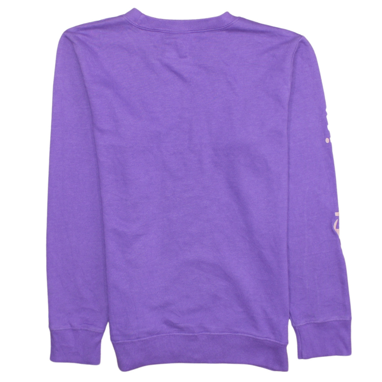 Champion Womens Purple Logo Pullover Sweatshirt L Cotton Blend