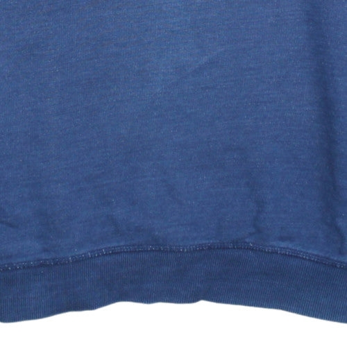 Hilfiger Denim Men's Blue Quilted Crew Neck Sweatshirt XL