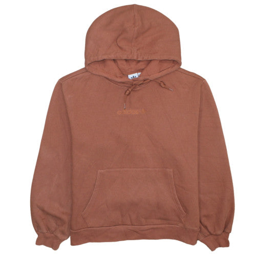 Adidas Women Brown Pullover Hoodie Size 10 Cotton Blend Casual