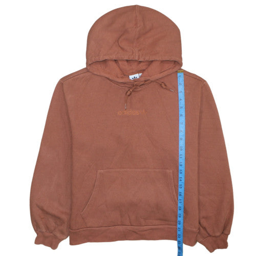 Adidas Women Brown Pullover Hoodie Size 10 Cotton Blend Casual