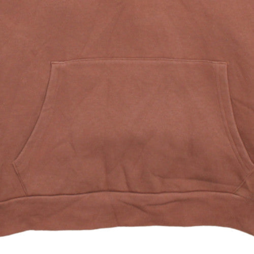 Adidas Women Brown Pullover Hoodie Size 10 Cotton Blend Casual