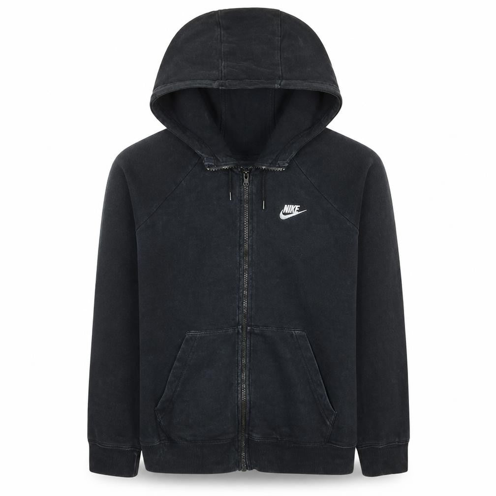 Nike Men's Black Full Zip Fleece Hoodie Size M Regular Fit