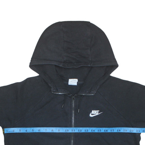 Nike Men's Black Full Zip Fleece Hoodie Size M Regular Fit