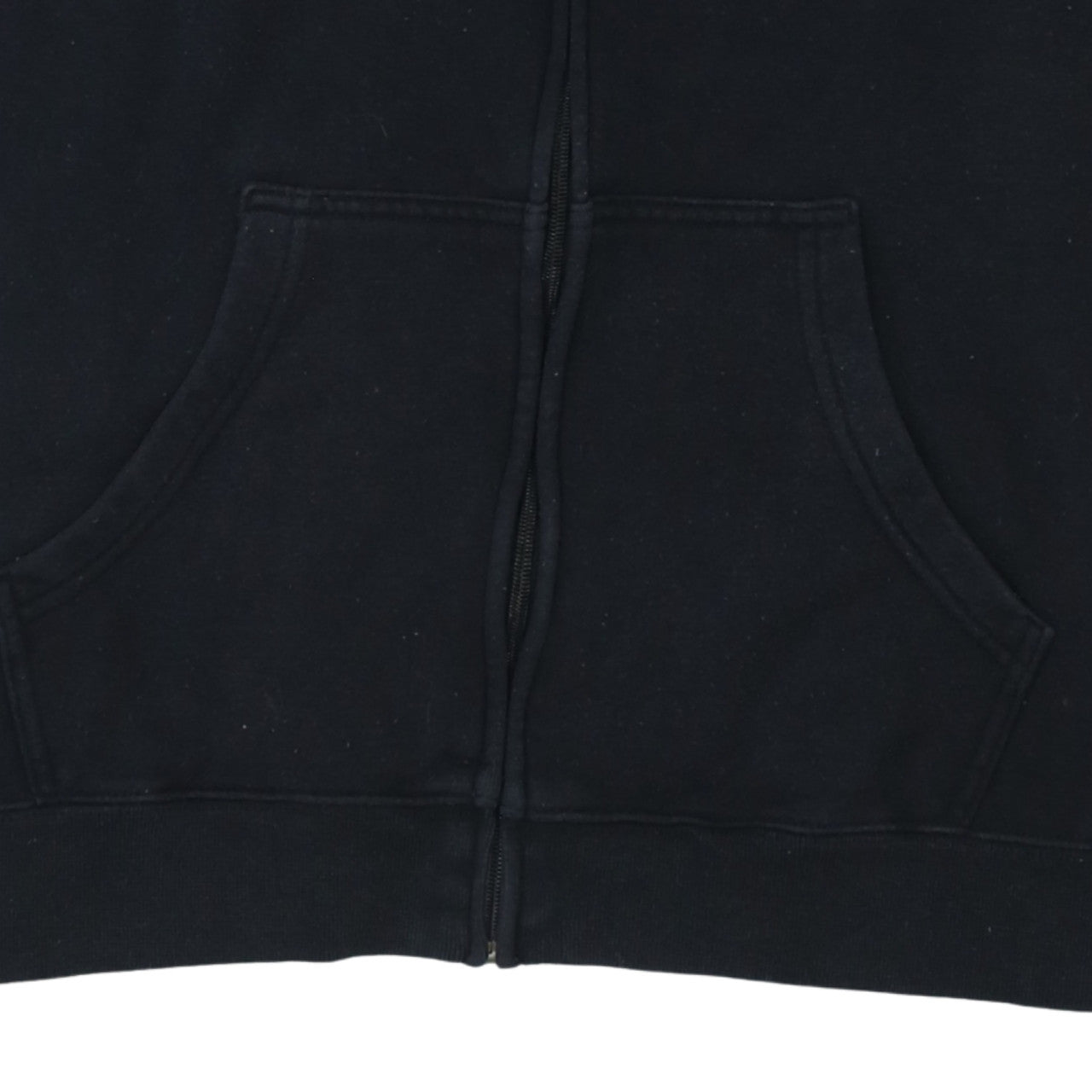 Champion Women Black Full Zip Hoodie Large Cotton Blend