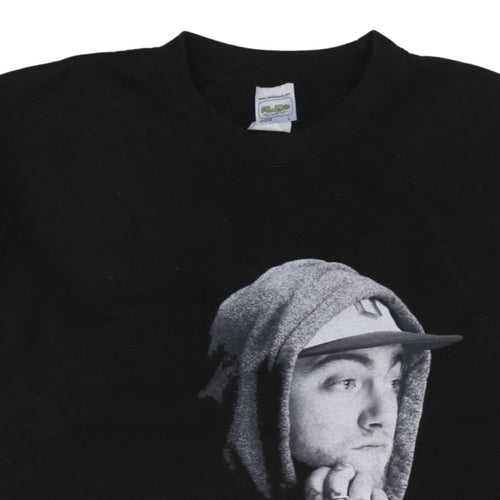 AWDis Mens Black Mac Miller Graphic Pullover Sweatshirt L