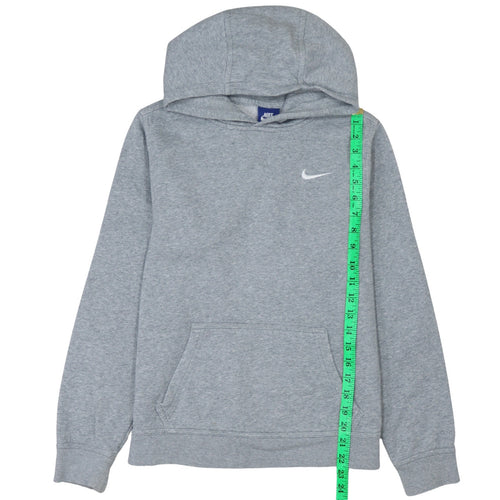 Nike Boys Grey XL Pullover Hoodie Sweatshirt 13-15 Years Fleece Lined