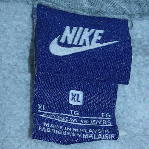 Nike Boys Grey XL Pullover Hoodie Sweatshirt 13-15 Years Fleece Lined