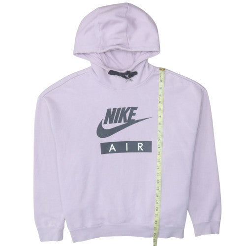 Nike Women’s Lilac Hoodie L Pullover Cotton Blend Logo Print