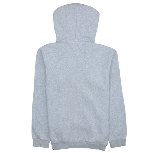 Adidas Mens Grey Pullover Hoodie M Sports Fleece Graphic Logo