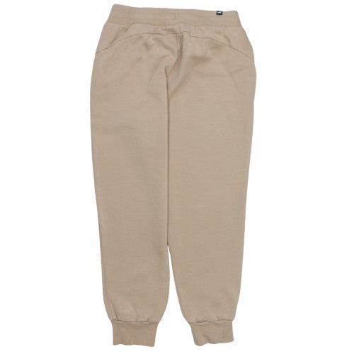 Puma Women's Beige Jogger Trousers M Fleece Lined Casual