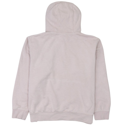 Nike Women Beige Pullover Hoodie L Fleece Lined Casual Sportswear