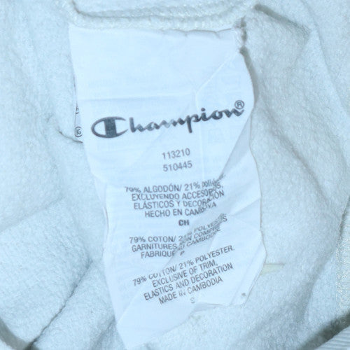 Champion Women's White Small Pullover Sweatshirt with Logo