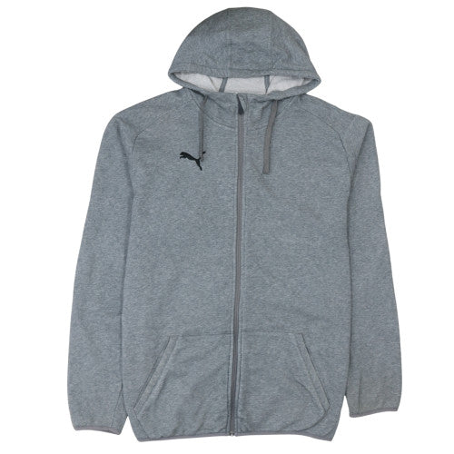 Puma Men's Grey Full Zip Hoodie XL Regular Fit