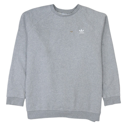 Adidas Mens Grey XL Crew Neck Pullover Sweatshirt