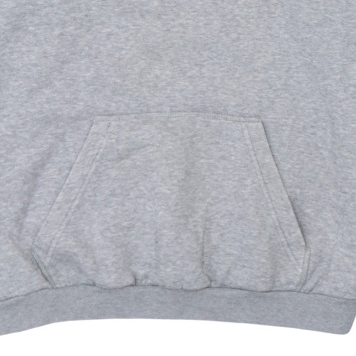 Adidas Women Grey Pullover Hoodie Size 10 Logo Print Casual Sweatshirt