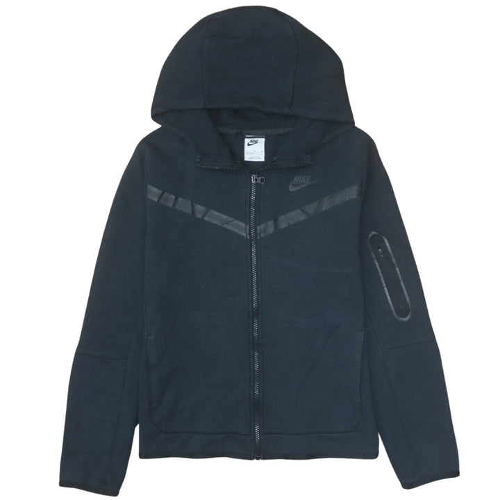 Nike Boys Black Full Zip Hoodie XL (158-170cm) Fleece Sweatshirt