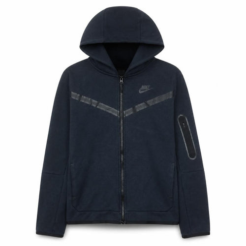 Nike Boys Black Full Zip Hoodie XL (158-170cm) Fleece Sweatshirt