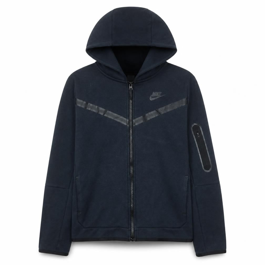 Nike Boys Black Full Zip Hoodie XL (158-170cm) Fleece Sweatshirt