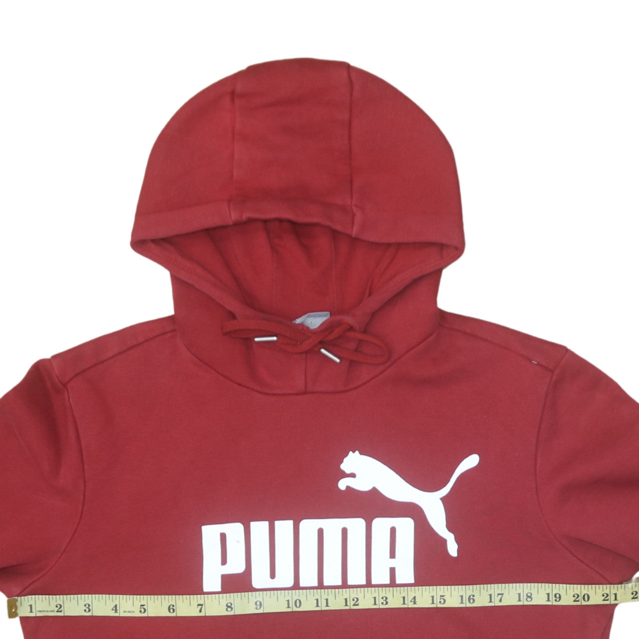 Puma Mens Red Pullover Hoodie Small Hooded Sweatshirt