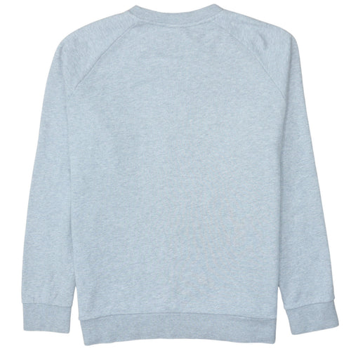 Adidas Mens Grey Large Pullover Crew Neck Logo Sweatshirt