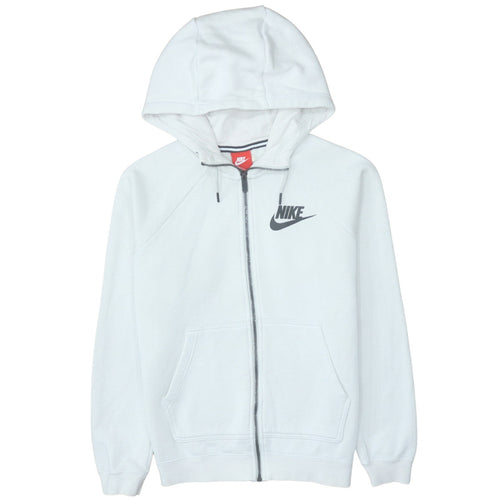 Nike Men's White Full Zip Hoodie Size S Sportswear Sweatshirt