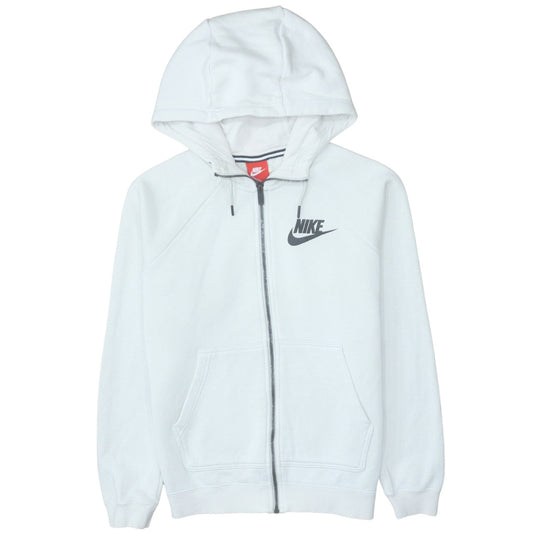Nike Men's White Full Zip Hoodie Size S Sportswear Sweatshirt