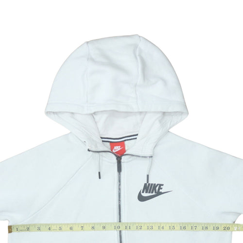 Nike Men's White Full Zip Hoodie Size S Sportswear Sweatshirt