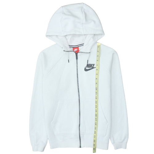 Nike Men's White Full Zip Hoodie Size S Sportswear Sweatshirt