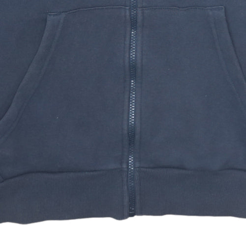 Umbro Men's Blue Full Zip Hoodie Size L Sportswear Hooded Sweatshirt