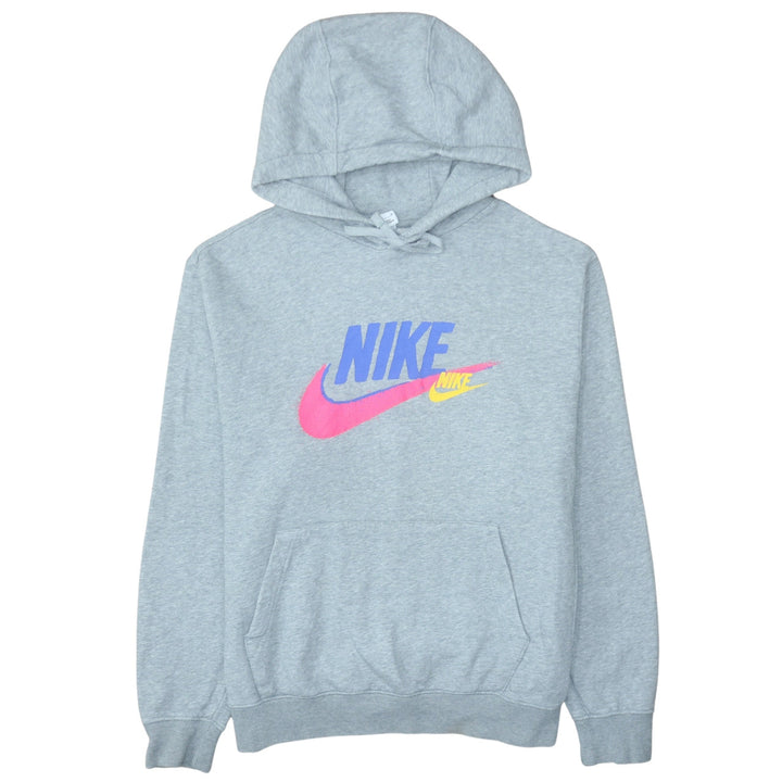 Nike Men's Grey Pullover Hoodie M Graphic Logo Sportswear