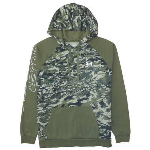 Under Armour Men's Green Camouflage Pullover Hoodie 2XL