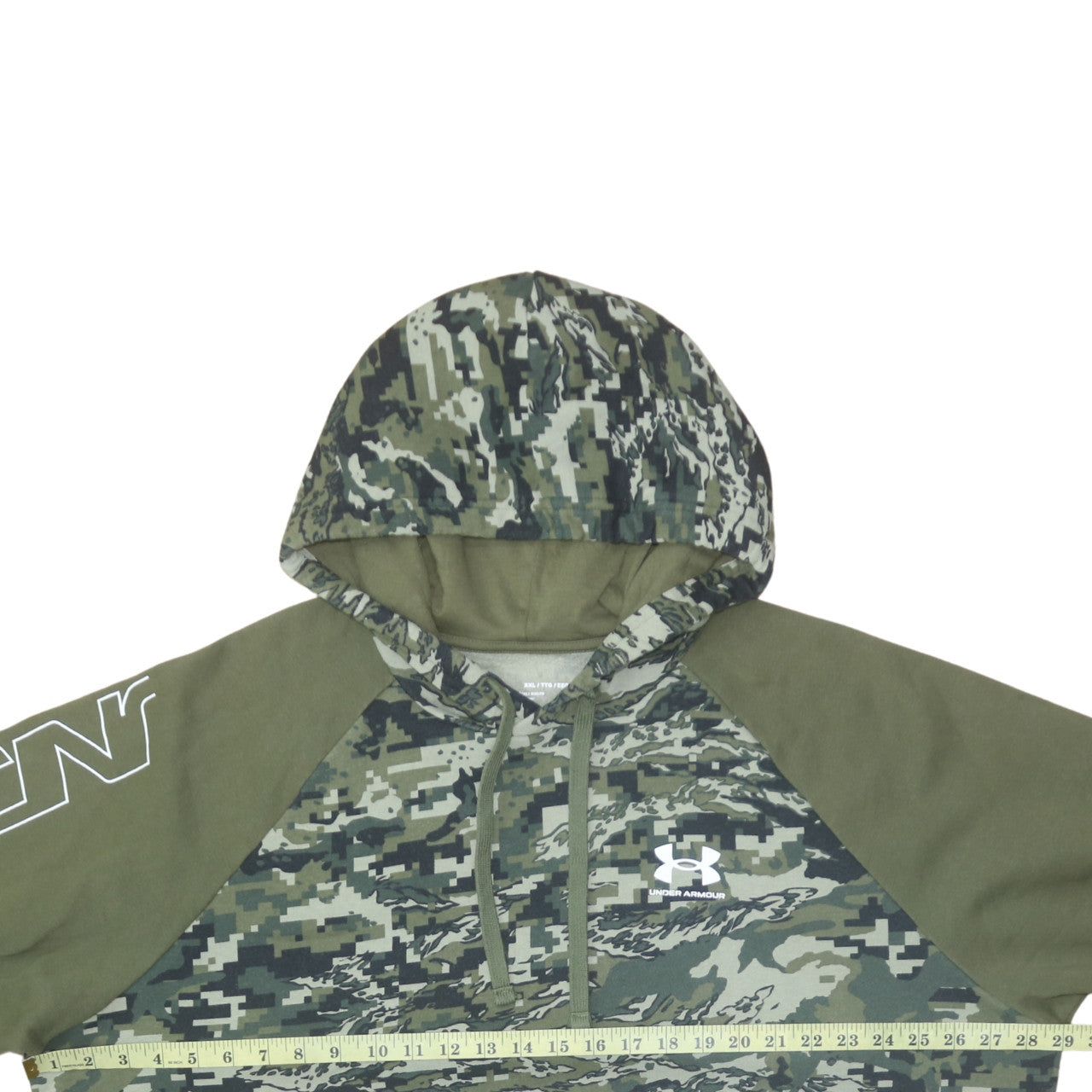 Under Armour Men's Green Camouflage Pullover Hoodie 2XL