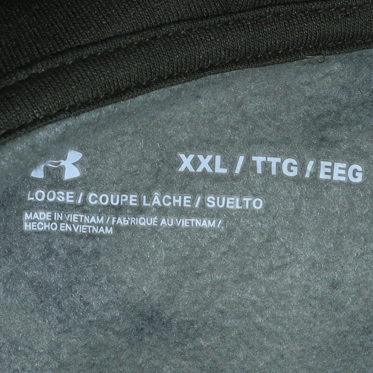 Under Armour Men's Green Camouflage Pullover Hoodie 2XL