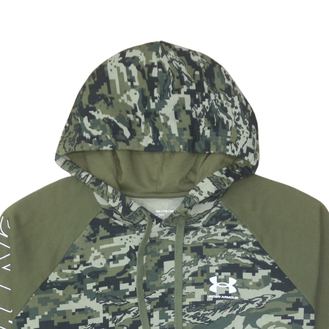 Under Armour Men's Green Camouflage Pullover Hoodie 2XL